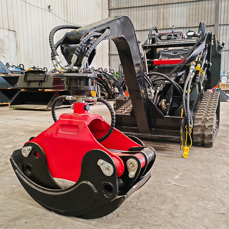 Mini Skid Steer Loader 450T with Rotary Grapple