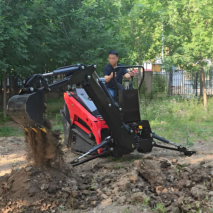 Mini skid steer loader V1000 with Backhoe