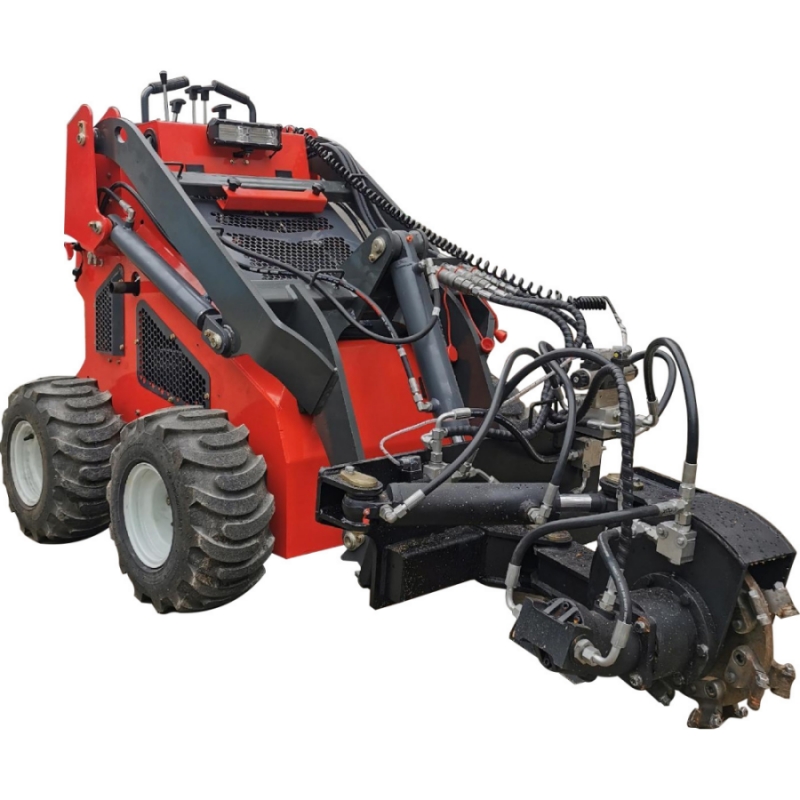 Mini skid steer loader 430W with Stump Grinder