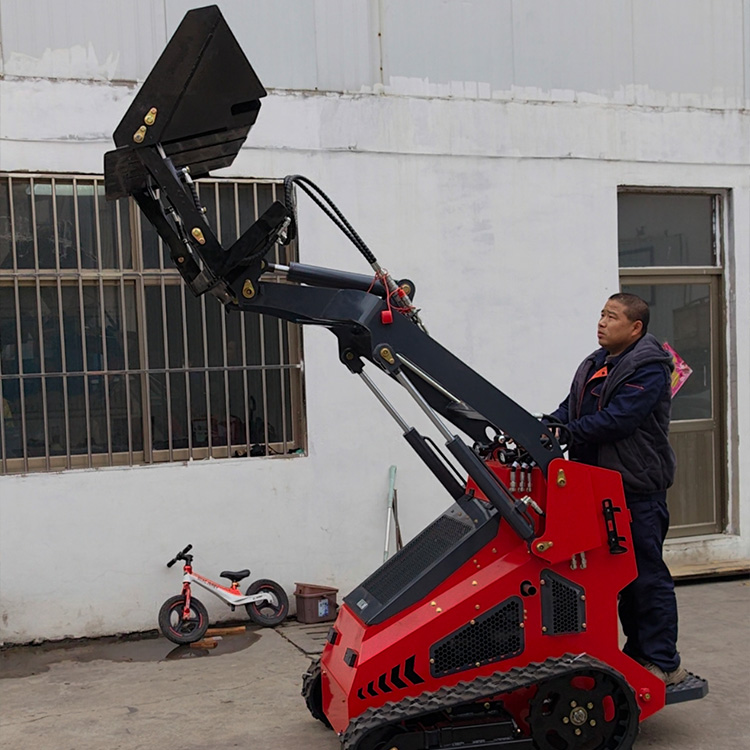 High dump bucket for mini skid steer loader