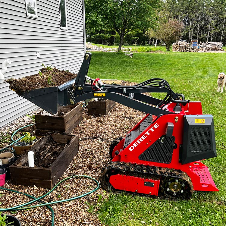 mini skid steer loader with 320T with Standard Bucket