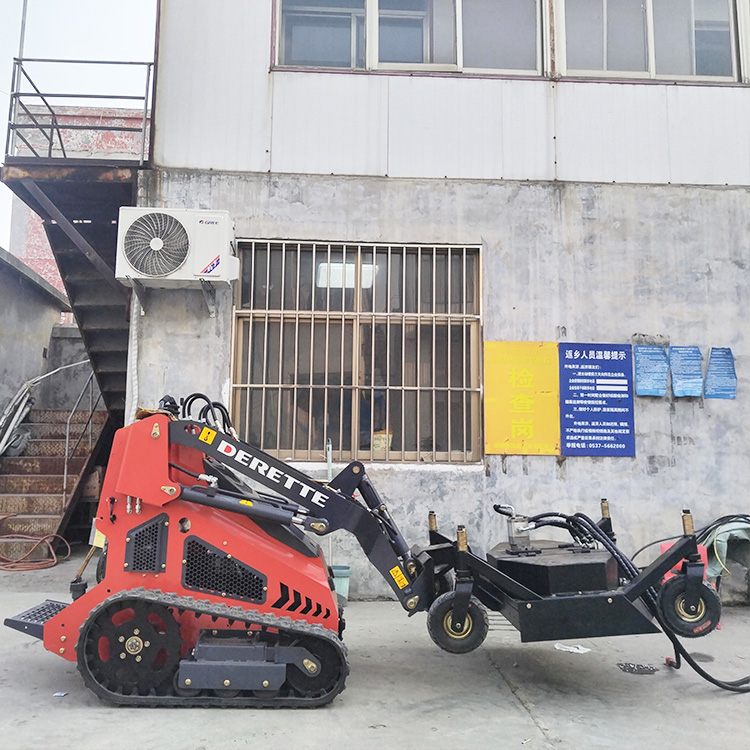 Mini skid steer loader 430T with Lawn Mower