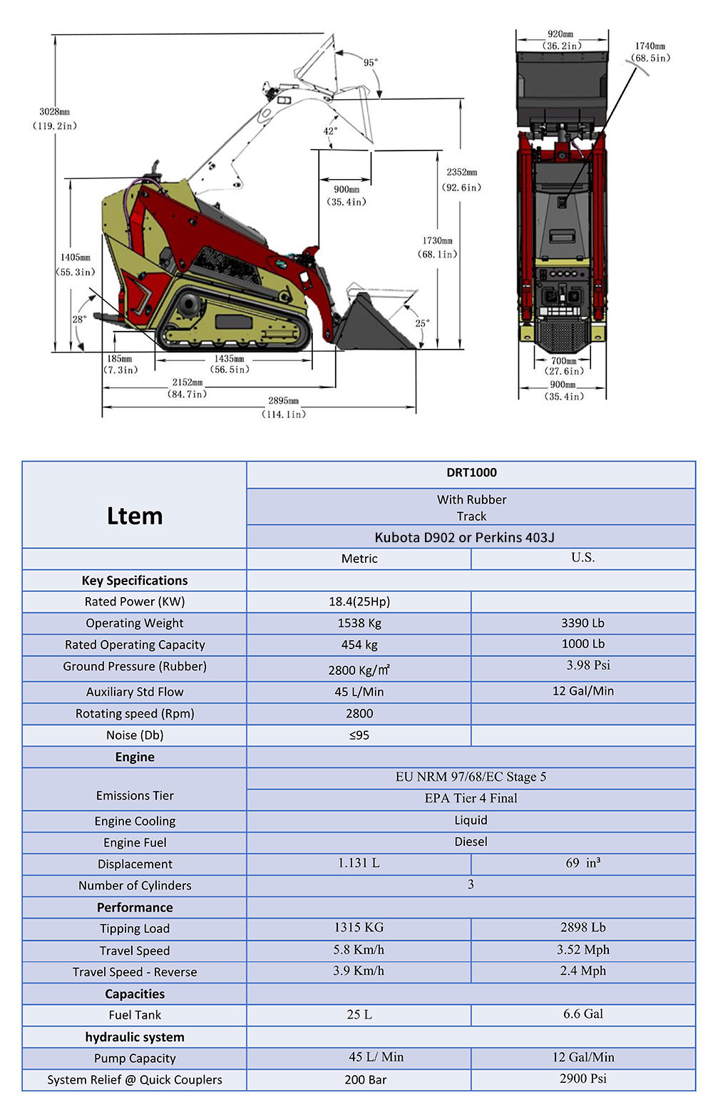 mini skid steer loader