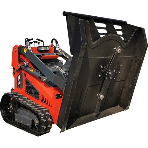 Mini skid steer loader 430T with Bush Cutter