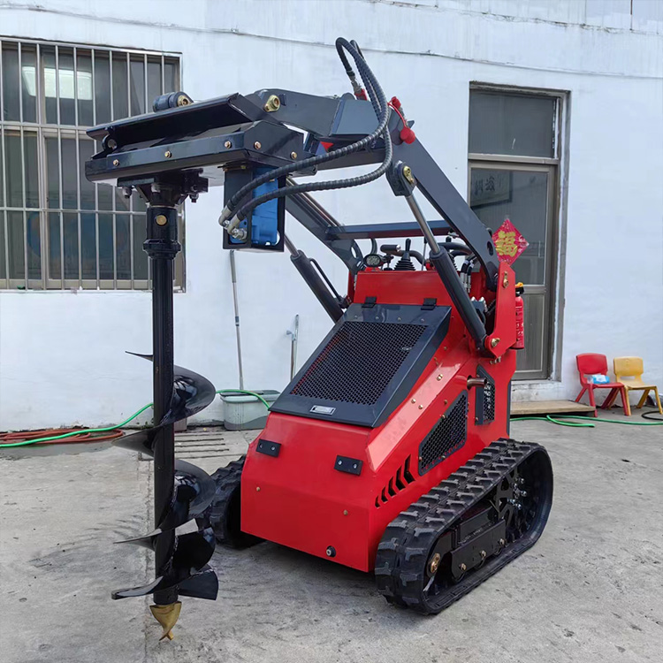 Auger for mini skid steer loader