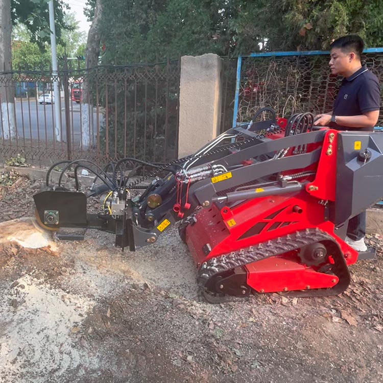 Mini skid steer loader 450T with Stump Grinder