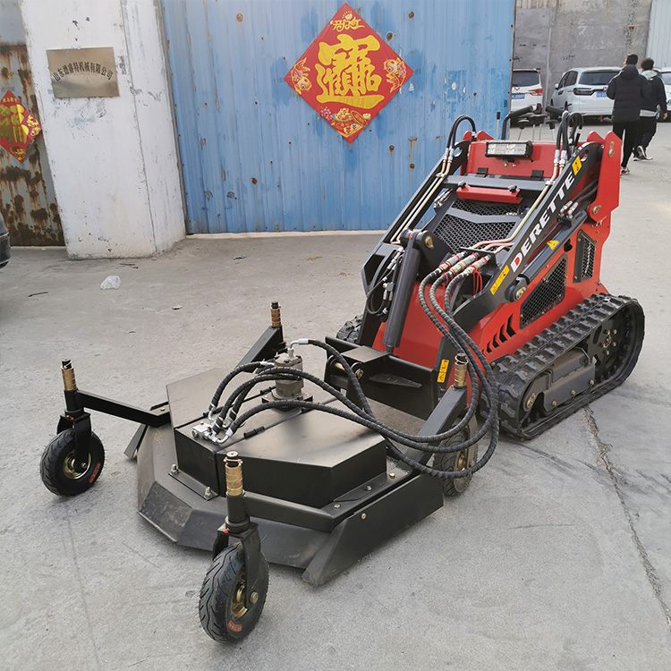 Mini skid steer loader 430T with Lawn Mower