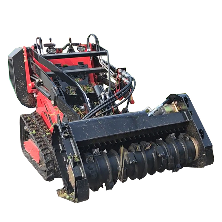 Mini skid steer loader with Mulcher