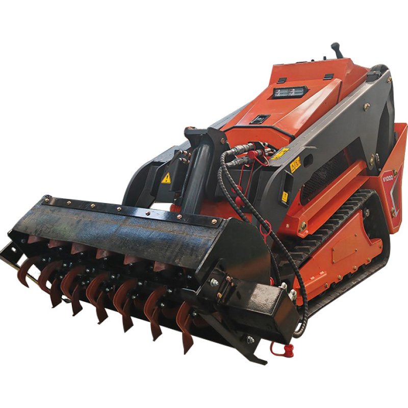 Mini skid steer loader V1000 with Tiller