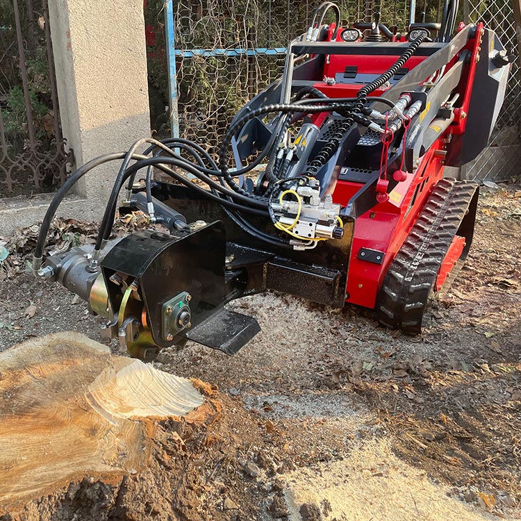 Mini skid steer loader 450T with Stump Grinder