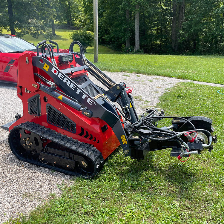 Mini skid steer loader 430W with Stump Grinder