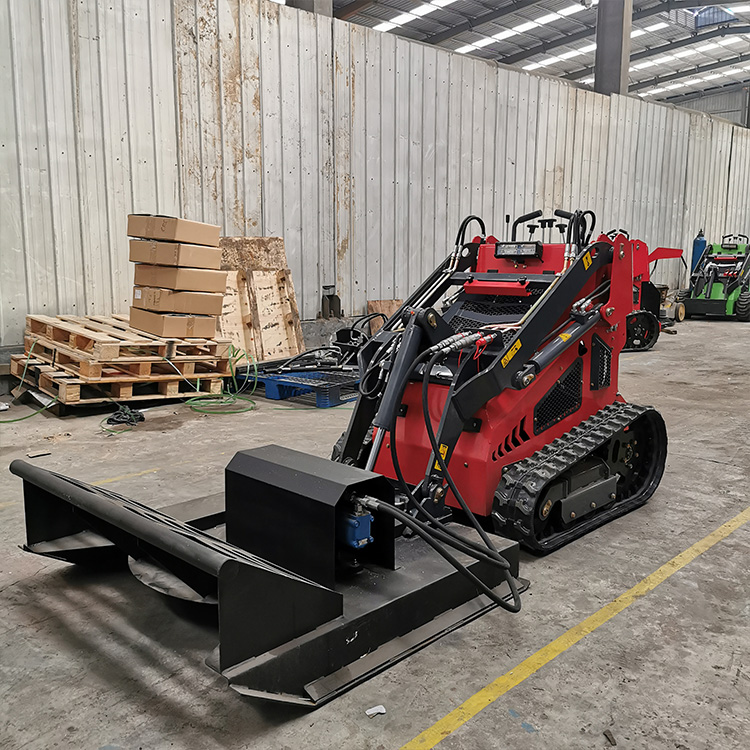 Mini skid steer loader 430T with Bush Cutter