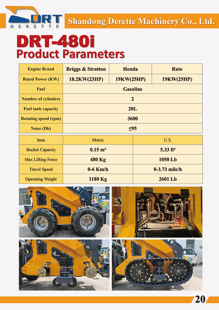 derette 480i mini skid steer