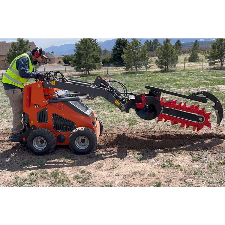 Mini skid steer loader 430T with Trencher