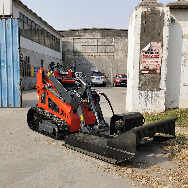 Mini skid steer loader 430T with Bush Cutter